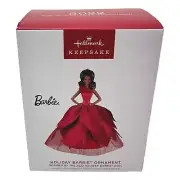 Hallmark Keepsake Ornament Holiday Barbie Doll Red 2022 New