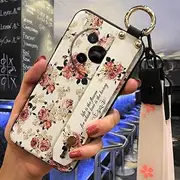 Phone Case Compatible with ZTE Blade V70 Max/Nubia V70 Max, Anti-Knock Lanyard Phone Holder Anti-dust Wrist Strap Wristband Back Cover Durable