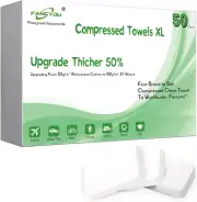 Fancyou Large Compressed Towels,Ultra Soft Disposable Face Towel, Thicken Mag...