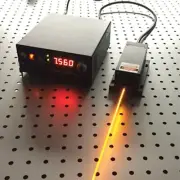 589nm 100mW Yellow Dot Laser Module +TTL/Analog+ TEC+ Adjustable Lab Powery