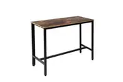 Levede Wooden Industrial High Table Brown