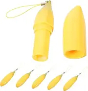 Ipetboom Pack Banana Shape Diy Lip Gloss Tube Leakproof Bottles Portable Empty Lipstick Containers for Travel