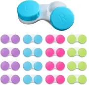 16 Pack Contact Lens Case Box Mini Contact Lens Cas Colorful Bulk Box Holder New