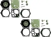 Carburetor Repair/Rebuild Kit Replaces Walbro K10-RWJ (Pack of 2)
