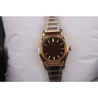 在飛比找蝦皮購物優惠-可刷卡 全新 真品 復古 seiko 女錶 金色錶帶 鬆緊帶