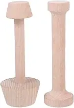 ULTECHNOVO Wooden Tart Molds Double-Side Egg Tart Shaper Muffin Molds for Household Baking