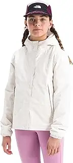 [THE NORTH FACE] Girls' Warm Storm Waterproof Rain Jacket, White Dune, Small