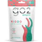 Go2 Dentagenie Kids Soft Teeth Floss Sticks Berry Flavour 36 Pack