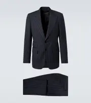 [Tom Ford] Tom Ford Pinstripe wool and mohair suit AU 87 grey