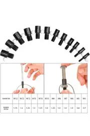 Nut and Bolt Thread Checker 32 Male/Female Thread Gauges (17 Inch & 15 Metric)