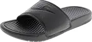 [Nike] Men's Benassi JDI Slides, White/Varsity Royal-White, 10 US