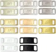 [GYHWOFUL] Af1 Metal Tag 8 Pairs, Metal Shoelaces Buckle, Fashion Sneaker DIY Kits, Air Force 1 Day for Sports Shoes, Casual Shoes, Canvas Shoes, Hiking Shoes, multicoloured, Schnürsenkel Schnalle