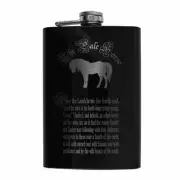 8oz BLACK The Pale Horse Four Horsemen of the Apocalypse Flask