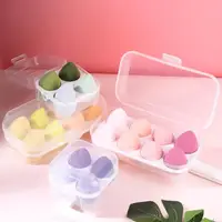 在飛比找momo購物網優惠-【小麥購物】雞蛋盒美妝蛋 八顆(美妝蛋 粉撲 水滴型 水滴斜