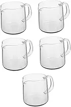 HOLIDYOYO 5pcs Borosilicate Glass Carafe 400ml Heatproof Jug for Drip Coffee for Gatherings