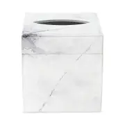 Vietri Florentine Wooden Accessories Marble Look Tissue Box