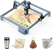SCULPFUN S9 Laser Engraver, 5.5 W Output Laser Cutter Machine Ultra-Fine 0.06 mm Higher Accuracy Laser Engraving Machine for Wood and Acrylic, Fixed Focus Lens and a Sliding Design, 410 * 420 mm