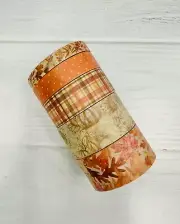 5 Rolls Country Pattern Fall Leaves Washi Tape Crafts scrapbook planner supply