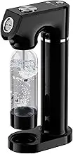 Culinary Chef Soda Maker – Black, 1-Liter BPA-Free Bottle – Carbonated Water Machine for Home – Fits Standard CO2 Cylinders