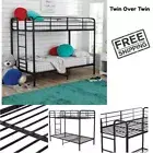 Cama Litera de Metal Twin Bunk Beds Metal Twin Bunk Beds Frame Twin over Twin