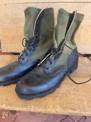 Vietnam War 1967 NOS Bata US Army Jungle Boots, Sz 12N, Panama Sole. New.