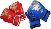 GANAZONO 2Pairs Sparring Gloves Punching Gloves for Boxing Kickboxing Boxing Wrist Wraps Cool Design for Boys Safe Durable