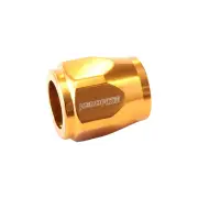 Aeroflow Hex Hose Finisher / Hose End Gold I.D 12.7 1/2" Suit -4 AN Hose