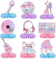 Birthday Party Decorations Music Lover Honeycomb Centerpieces KSKSPE Party Decorations for FSinger Themed Party Girls Birthday Era Fans Celebration Party Supplies