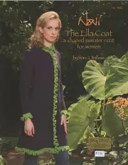 Noni Knitting Pattern 1302 The Ella Coat - Shaped Sweater Coat for Women 32"-52"