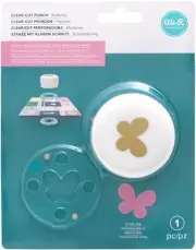 We R Memory Keepers 1" Clear-Cut Punch-Butterfly, 3 Pack