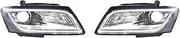 2pc Car Styling Headlights Compatible For Audi Q5 2009-2018 High Style Full LED DRL Dynamic Signal HeadLamp Bi Xenon Beam Headlamp Accembly(For 2008-2013)