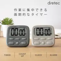 在飛比找momo購物網優惠-【DRETEC】日本 Dretec 大螢幕時鐘烹飪料理抗菌計