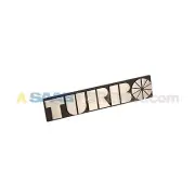 SAAB 99 TURBO GRILLE EMBLEM BADGE BRAND NEW ALUMINUM BLACK VINTAGE REPRO 8267361 (for: Saab)