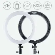 Godox LR120 LR150 LR160 LR180 Ring Light Dimmable Fill Light For Live Streaming