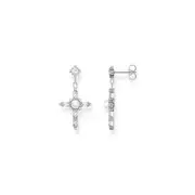 Buy Romance Earrings White Cross by Thomas Sabo online - THOMAS SABO Australia