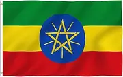 ANLEY Fly Breeze 3x5 Foot Ethiopia Flag - Vivid Color and UV Fade Resistant - Canvas Header and Double Stitched - Ethiopian National Flags Polyester with Brass Grommets