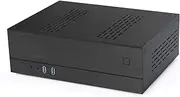 A02 0.12in Mini-Itx Aluminum Desktop Computer Chassis HTPC Chassis (Black)