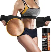 Perfotek Waist Trimmer Belt, Sweat Wrap, Stomach Slimmer, Low Back and Lumbar Support with Sauna Suit Effect, Best Abdominal Trainer