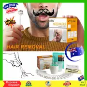 Nose Ear Hair Removal Wax Kit Sticks Easy Mens Nasal Waxing Remover Strips NEW