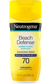 Neutrogena Beach Defense Face & Body Sunscreen Lotion SPF 70,UVA/UVB Protection