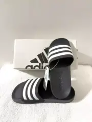 NEW Adidas Adilette Shower Kids' Slides Core Black-Cloud White G27625 Size 3