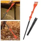 Garden Leaf Rake with 16.5inch Extension Pole Plastic Material Lightweight