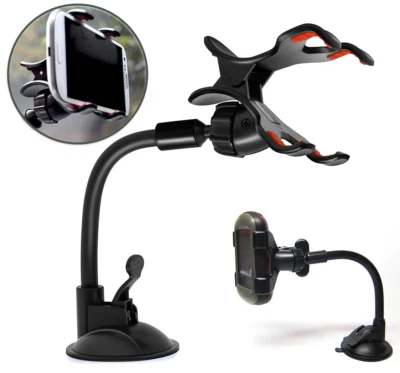 Flexible Cart Suction Mount Clip Holder 4 Garmin Approach G3 G5 G6 G7 G8 G10 GPS