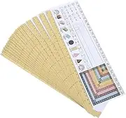 KALLORY 25pcs Classroom Name Plate Manuscript Desk Name Tags for Students Vibrant Printing for Classroom Management and Back to School Supplies