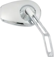 PRO-ONE PERF.MFG. 102110 Mirror - Micro w/V2 Cut-Out Stem - Oval - Chrome -