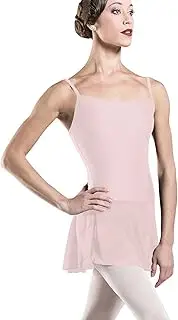 [Wearmoi] Bagatelle Women's Premiere Ballet Camisole Dress Leotard, Scoop Neck & Ballet Cut, Leg Line, Medium Length Skirt (S Size) Ballet Pink TUN013BPIS