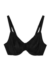 Wacoal Back Appeal Point D'esprit Underwired bra - Black - 32DD 32DD