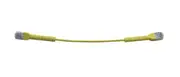 8ware Ultra-Thin Flexible CAT6 Cable 3M - Yellow Colour 90 Angled RJ45 Connectors Ethernet Network LAN Patch Cord