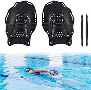 BOOSTEADY Swim Paddle Hand, Swim Training Hand Paddles with Adjustable Straps, Swimming Hand Paddles for Children Adult