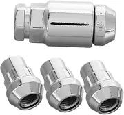 5pcs Car Wheel Lock Lug Nuts Set Theft Security Screws Compatible with and Tires Quick Installation Durable Materials Enhanced Vehicle Protection